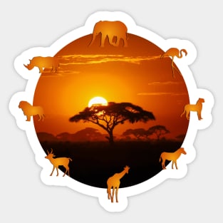 Safari spirals Sticker